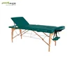 Foldable wooden spa table/ massage bed