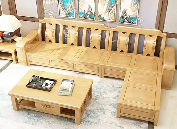 HOT sale living room chinese style sofas bed wooden sofa