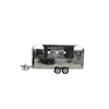 high quality ice cream machine airstream food trailer builit on chassis made of galvanized steel pipes with creative sus shell