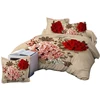 kosmso 2018 high quality bedsheet fashion design 4pcs 3D bed sheet set