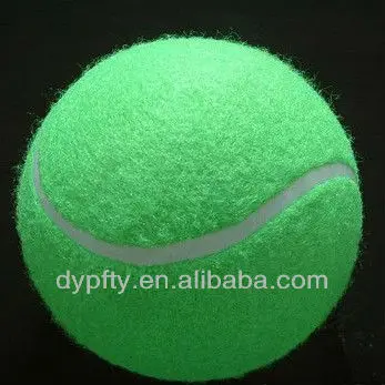 green inflatable jumbo tennis balls