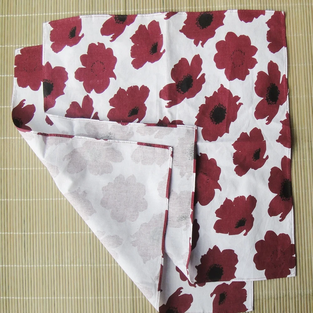 
Custom cotton White Cotton Handkerchief 