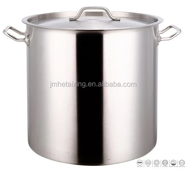 Industrial Heavy Duty Sandwich Bottom Stock Pot With Lid (tall Body