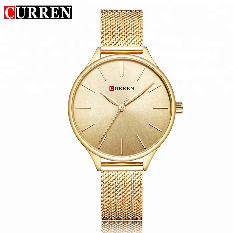 

CURREN 9024 High Quality Simple Style Stainless Steel Back Watches Women Top Brand Low Price Watch, 6 colors