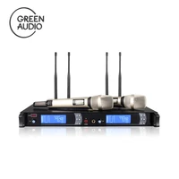 

GAW-9000 Top selling in Ablibaba microphone wireless professional UHF wireless microphone Green Audio