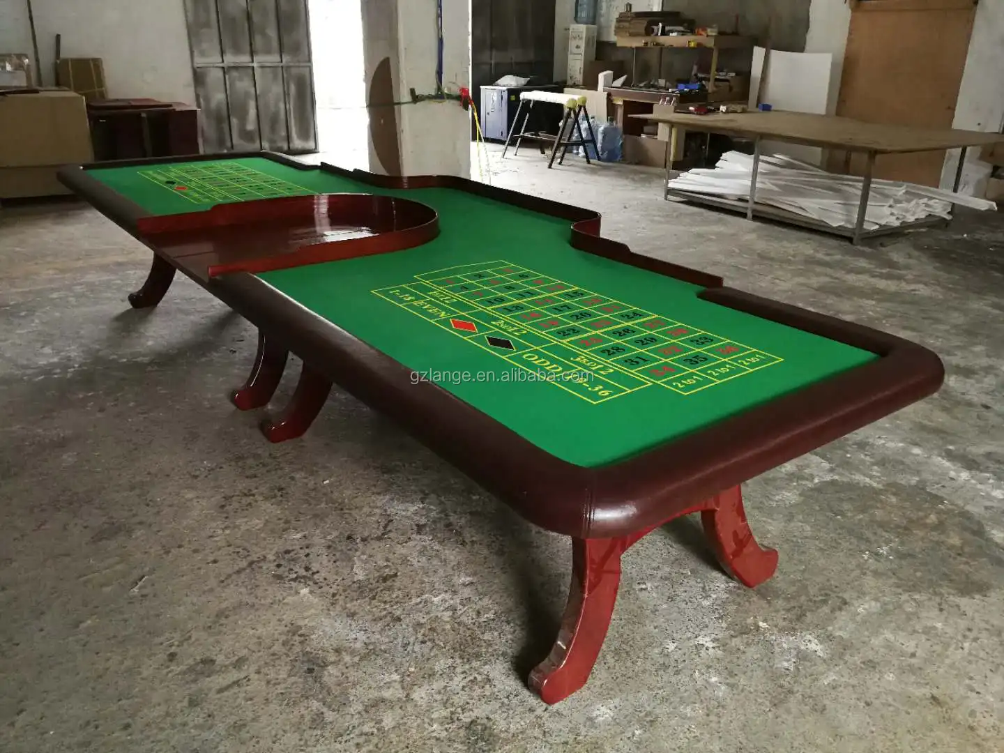 Big Deluxe Real Wooden Gambling American Roulette Wheel Table Buy