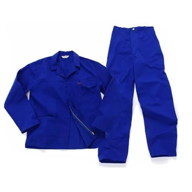 blue work suit