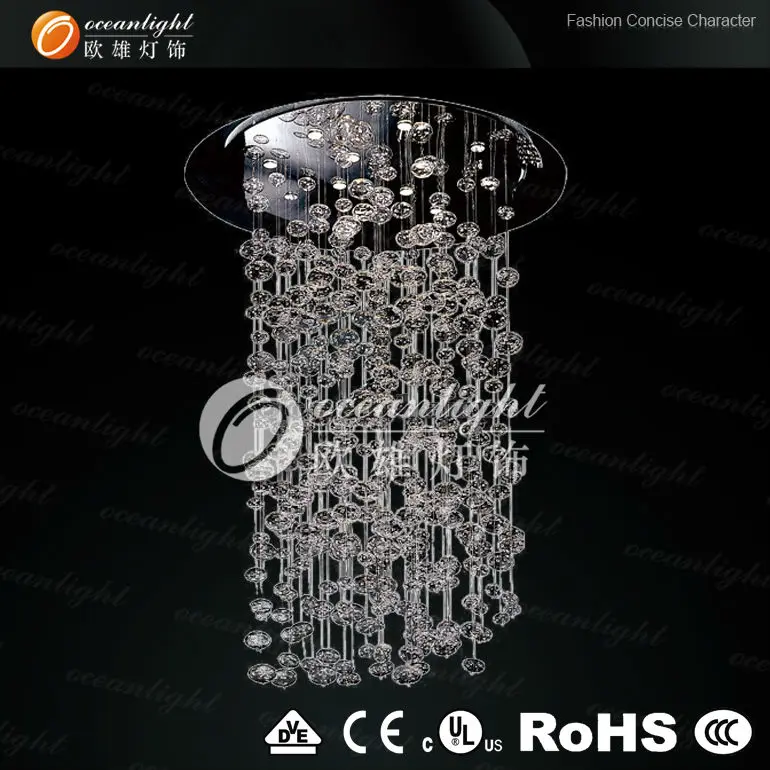 Single Bulb Chandelier,Ceiling Hugger Crystal