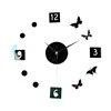 Butterfly wall decorated with hanging diy 3d acrylic wall clock