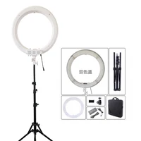 

RL-18 Dimmbare fotografie ring light mit tragen tasche 480 stucke led perlen im inneren 55 w ringlight lampe fur make-up