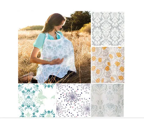 New Nursing Cover Breastfeeding Cover Baby Infant Breathable Cotton Muslin retail wholesale nursing clothe