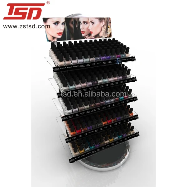 Custom Shopping Mall High Quality Essie Nail Polish Floor Display,Nail
