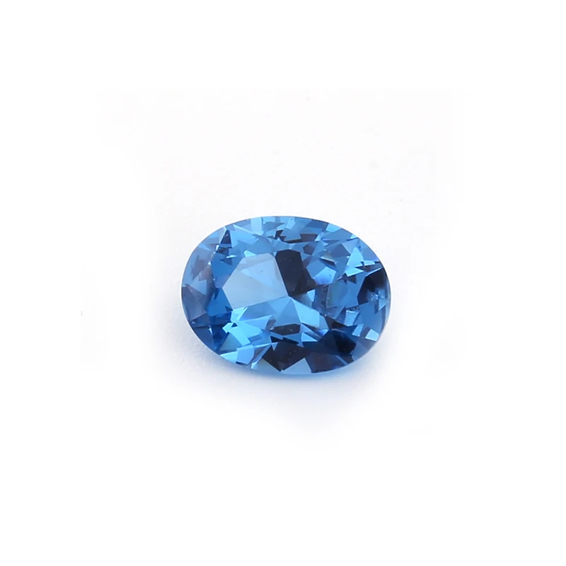 

Loose Gems Synthetic Gemstone Sapphire 119# Oval Spinel Blue Gemstone For Sale