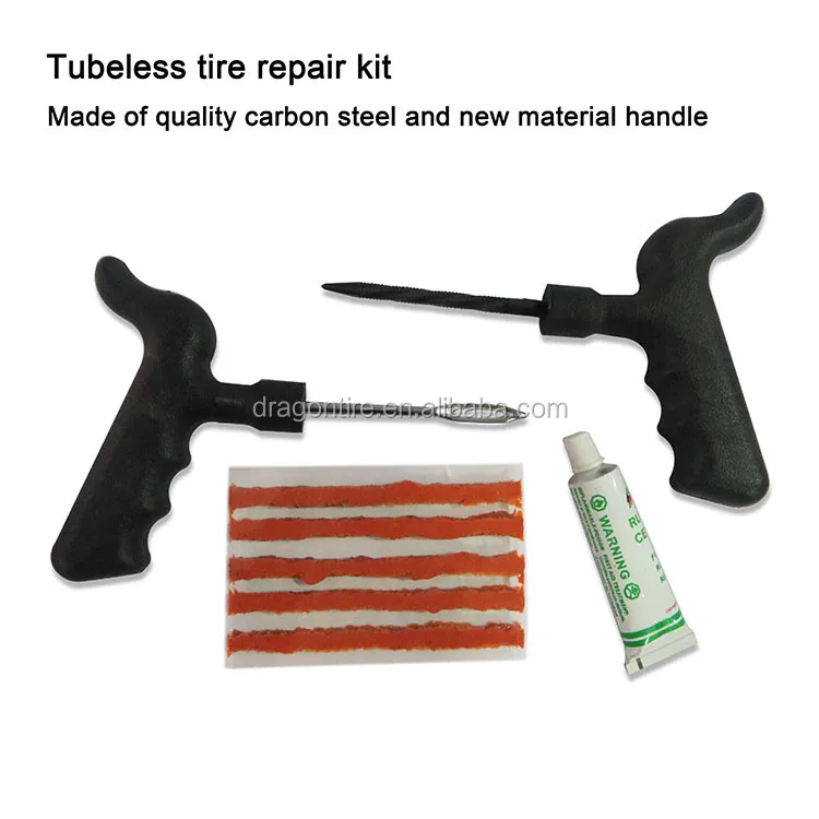 
Tire puncture seal tubeless tire repair kit 