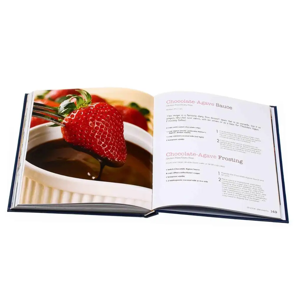 Full Color Hardcover Book Custom Cookbook Printing Buy Cheap Full