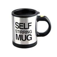 

Customized Logo Self Stirring Stainless Steel Mug Colorful Electric Coffee Mug