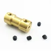 CNC machining Brass Drive shaft connector motor shaft couplings