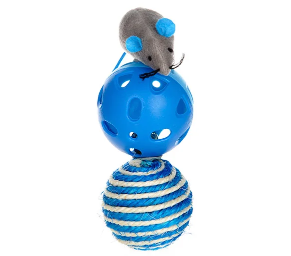 mouse in ball cat toy