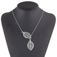 

Leaves gold plated necklaces wholesale jewelry fashion women necklaces jewelry