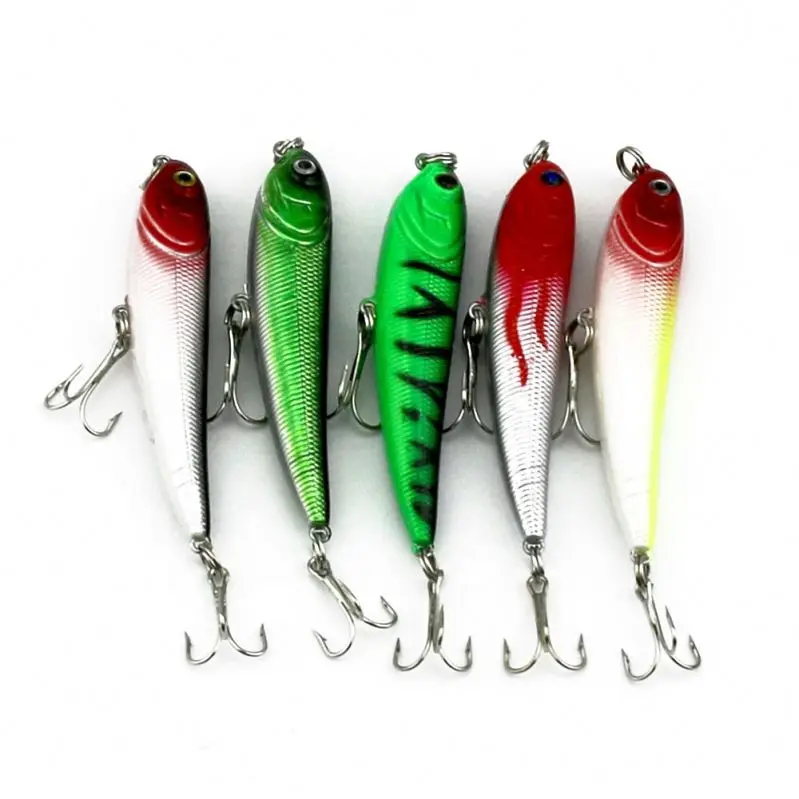 

wholesale Artificial Pencil Lure 7cm(2.75 inch)\/5.7g Fishing Lures, 5 colors