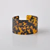 Acrylic tortoise shell bangle cuff