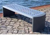 (FS21)metal park benches ,garden steel chairs,street iron no backrest bench