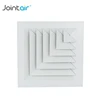 China Factory Aluminum Air Diagonal Flow Ceiling Diffusers with Removable Core