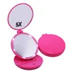 Plastic 5X Magnifying Mirror for Eyelash Extension LED Lighted Portable Magnified Makeup Mirror Compact