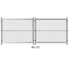 Green Galvanized Steel Wire Chain Link Fence 4.5mm Plain Woven for Protection