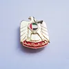 2017 hot sales UAE Eagle design plating gold with country flag for national day badge