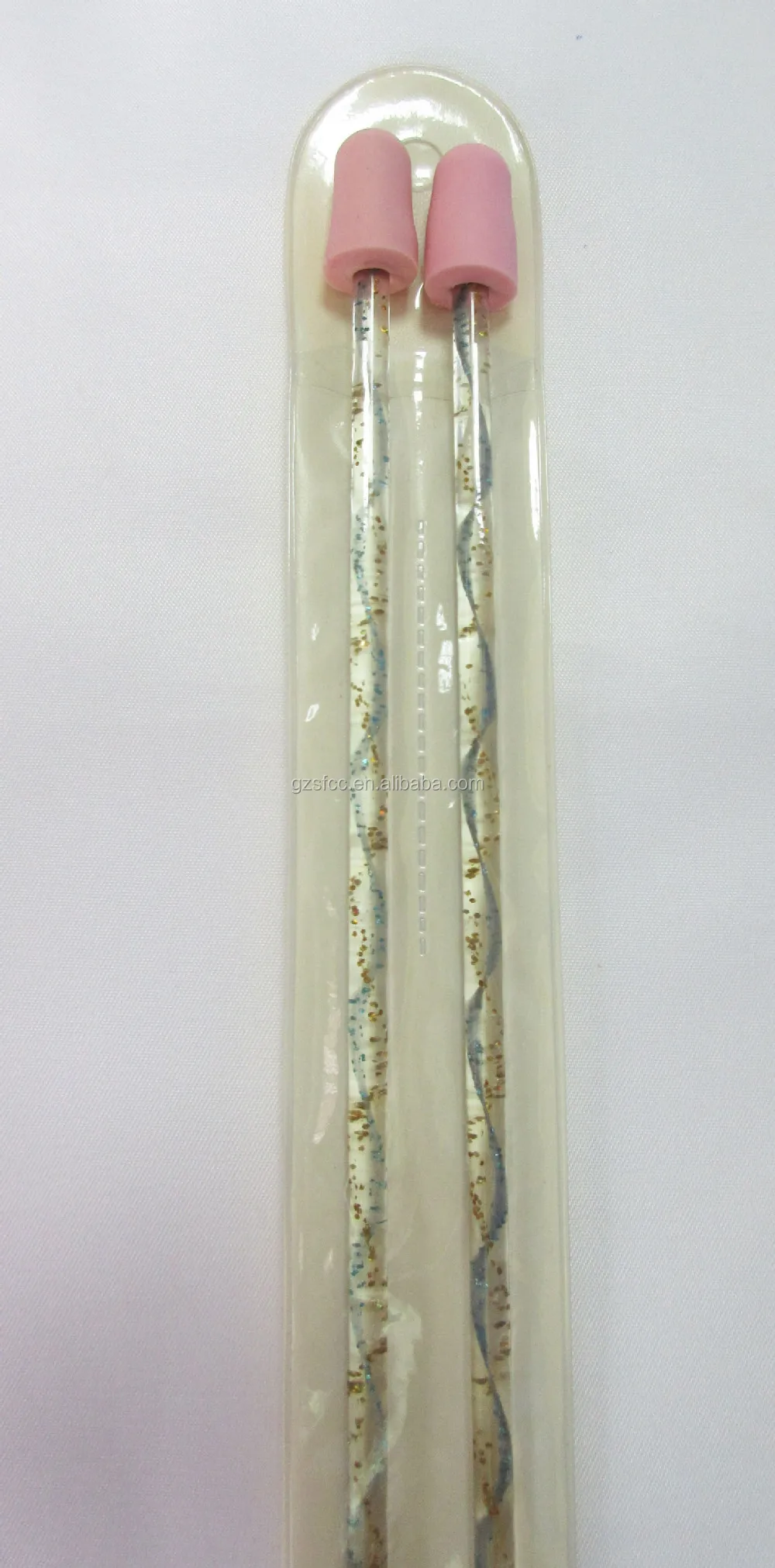 Fancy Circular Acrylic Double Knitting Needles by Hengge