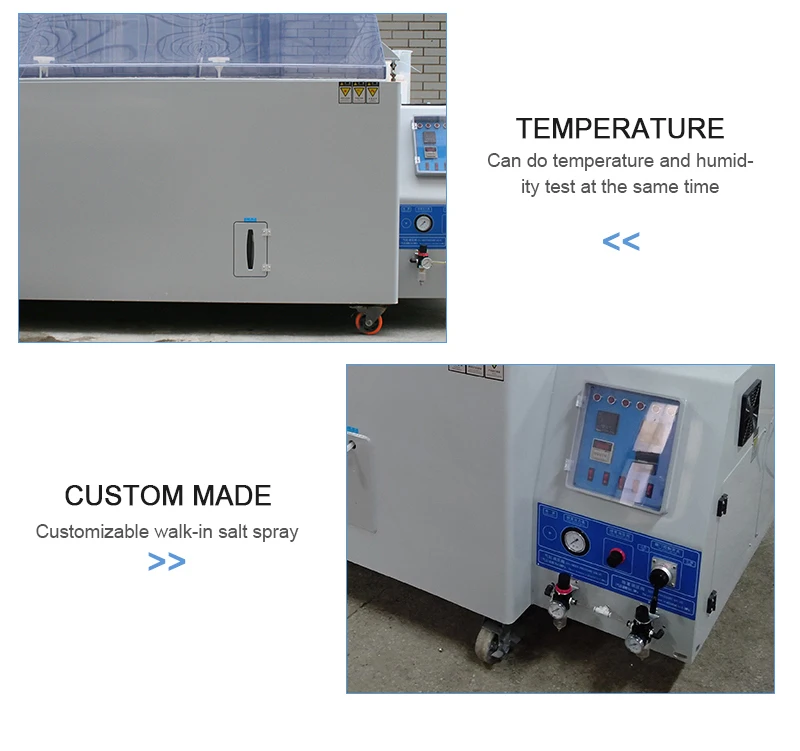 ASTM β-117 τυποποιημένη κυκλική διάβρωσης τιμή μηχανών δοκιμής διάβρωσης ψεκασμού δοκιμής NSS αλατισμένη