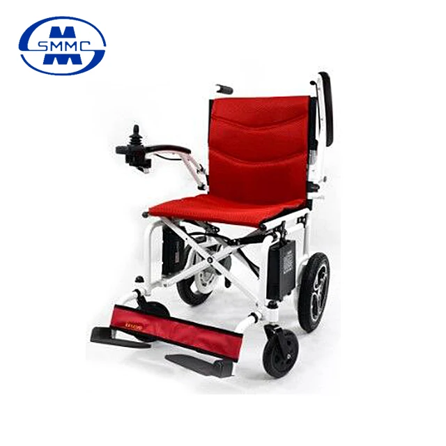 
Lightweight Electric Automatic Folding Aluminum power self locking brake wheelchair for elderly and Disabled people 
