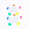 New design starfish shape highlighter, 5 colors highlighters