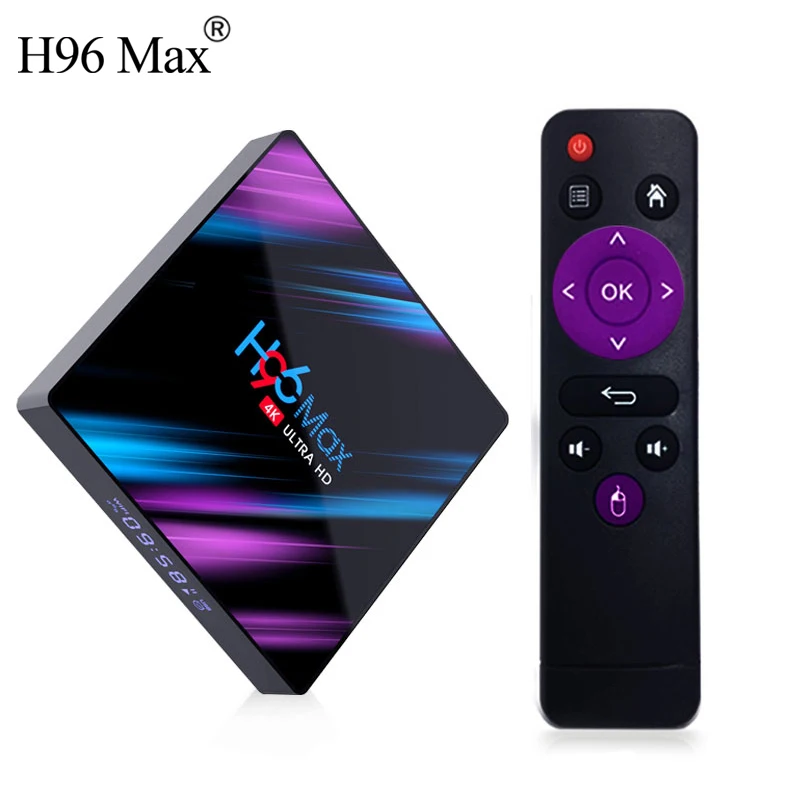 

H96 MAX RK3318 Android 9.0 TV Box 4k 4GB 64GB 2.4G 5.8G wifi Bt4.0 Media Player PK T9 TX3 MINI HK1 MAX T95