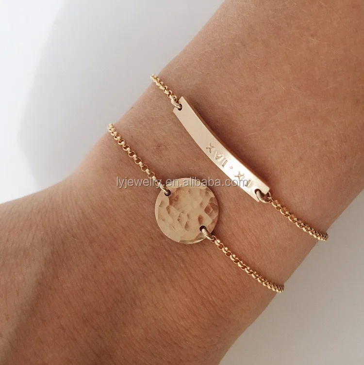 Nen design rose gold letter s Bracelet for girl Bangle simple sterling silver bracelet bangles LYN0021