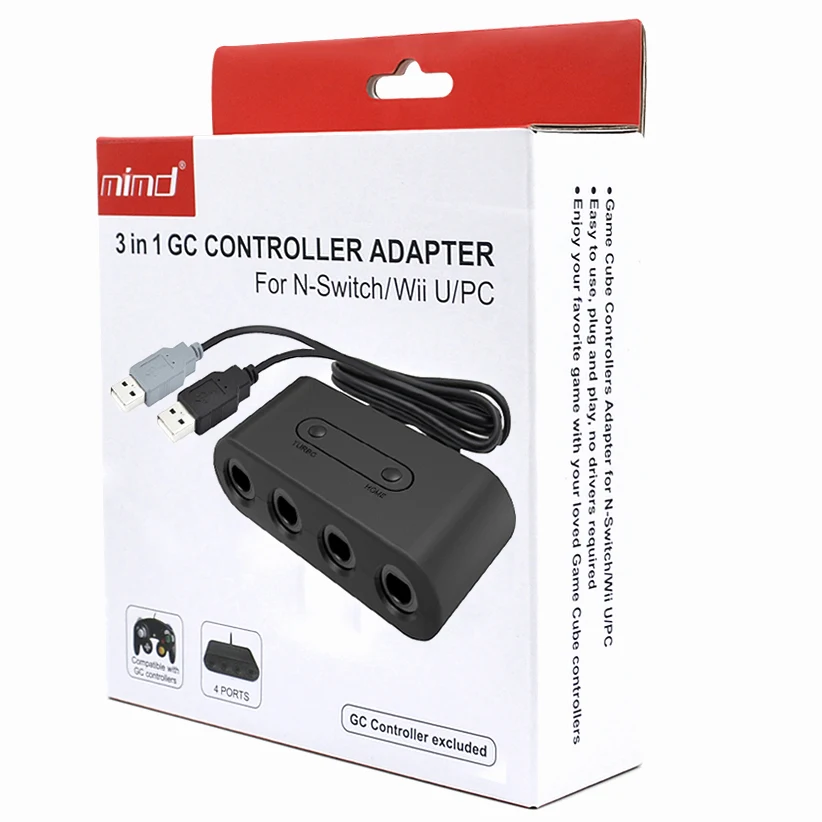 For Nintendo Switch Multi Player Games 3 In1 Gc For Wii U Controller Adapter Buy Gc For Wii U Adapter 3 In1 Gc Adapter For Wii U Gc Controller Adapter For Wii U Product