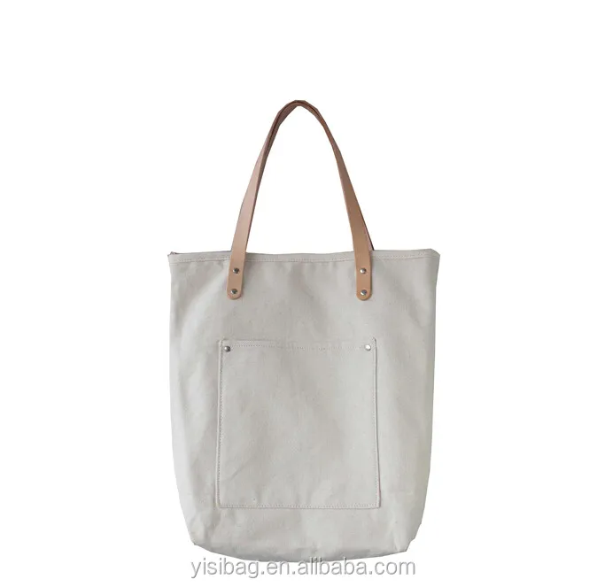 canvas bag leather