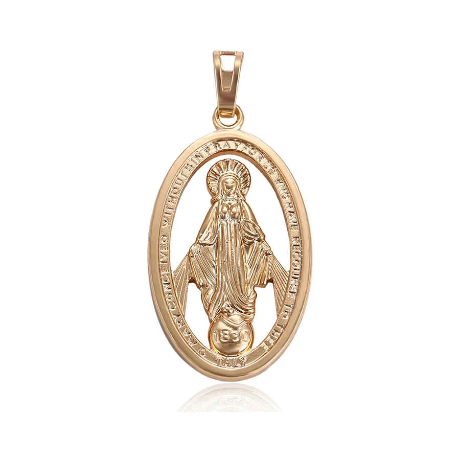 

32035 xuping top quality jewelry simple oval shaped pendant without stone for free sample