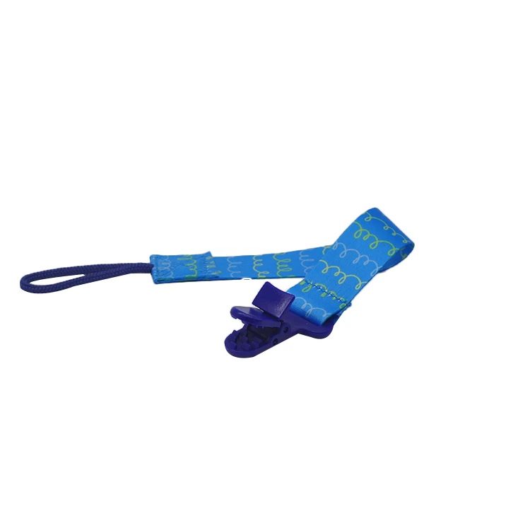 
Printed funny baby pacifier holder clips popular pacifier chain clip products for baby 