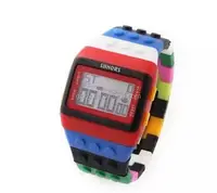 

2019 Hot best seller items fashion rainbow LED digital watch OEM your logo colorful bracelet wristwatch 3ATM waterproof
