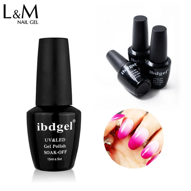 

ibdgel Fashion soak off wholesale color changing uv gel nail polish mood color gel, 72 color