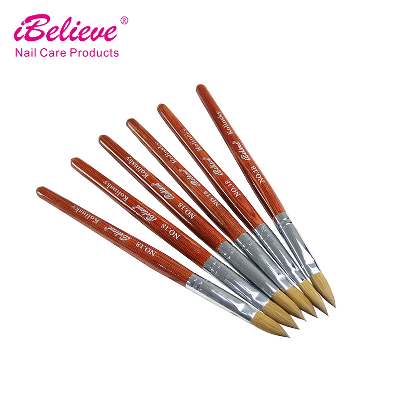 

OEM Acrylic Handle Pure Kolinsky Nail Acrylic Brush