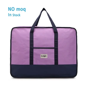 Wholesale outdoor household folding bedding garment cloth bags oxford portable travel storage bags for clothes