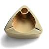 custom metal outdoor or indoor used triangle gold Ash Tray