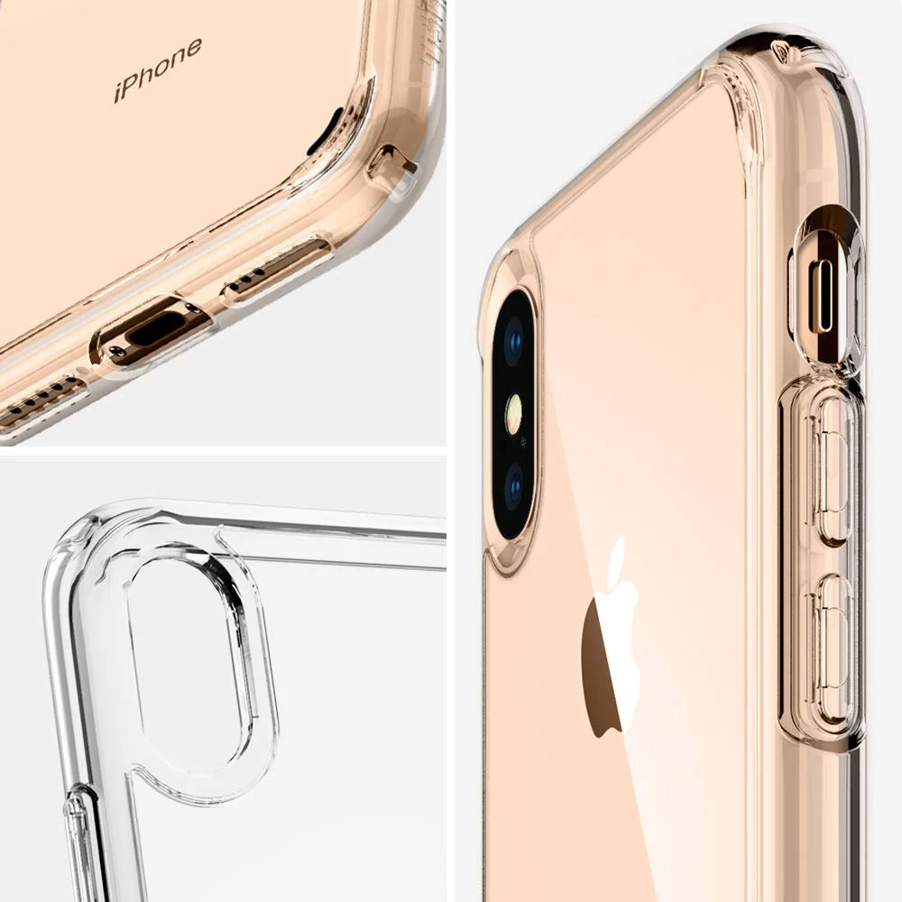 Shockproof Hybrid TPU Transparent Crystal Clear Mobile Phone Case for iphone X 6 7 8 Back Cover