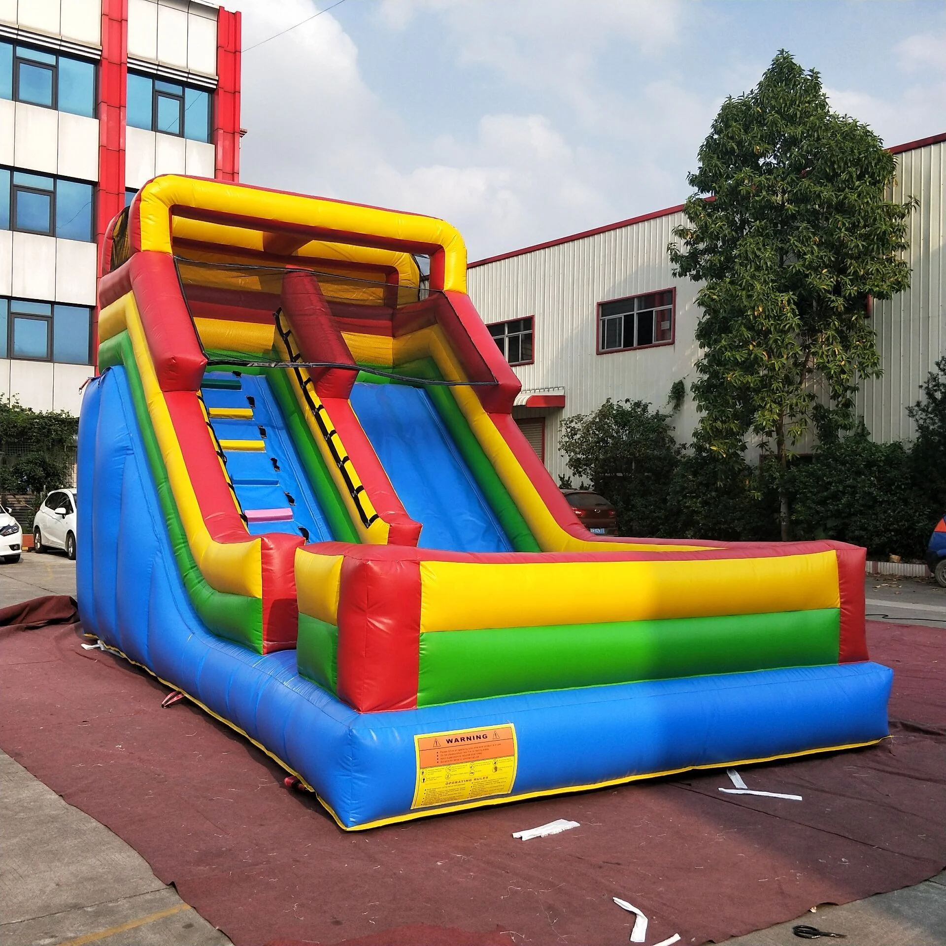 

Commercial attractive inflatable double slip slide,inflatable kids slide on sale, Multi-color, according to your request