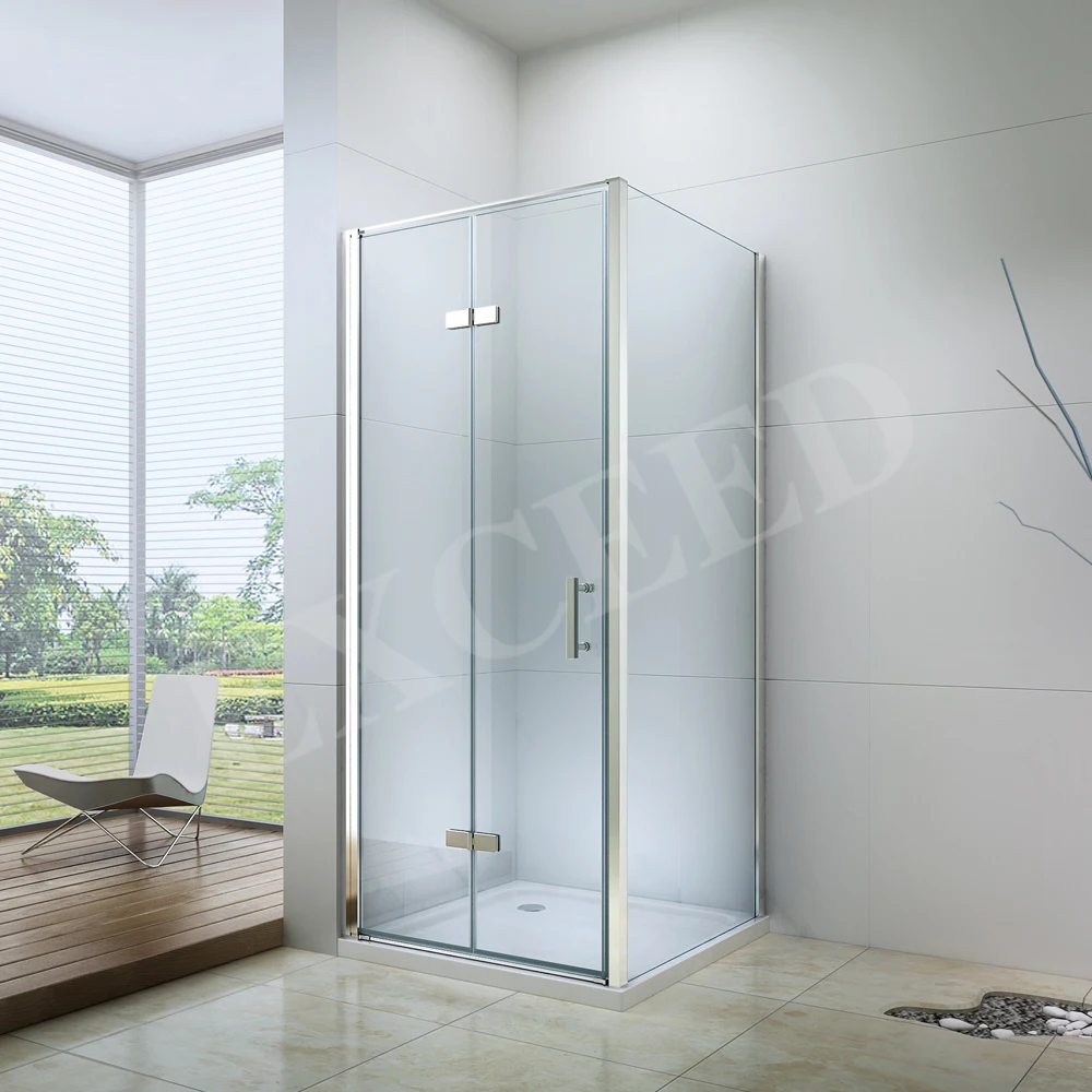 Folding 6mm Tempered Glass Dubai Shower Screen With Ce Certificate