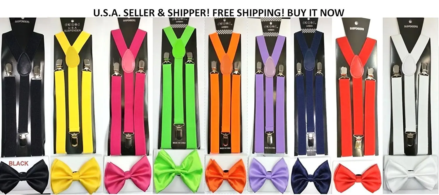 Hot Pink Adjustable All Polyester Silk Bow Tie and Matching Adult Teens Tee...