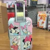 Cartoon Mickey pattern ABS+PC beauty trolley suitcases